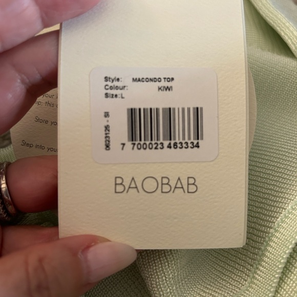 Baobab Collection Off-Shoulder Ruched Sweater - Taupe - Picture 2 of 11